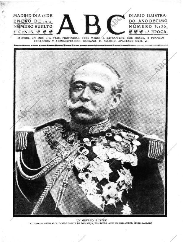 ABC MADRID 16-01-1914 página 1