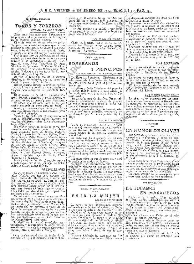 ABC MADRID 16-01-1914 página 11