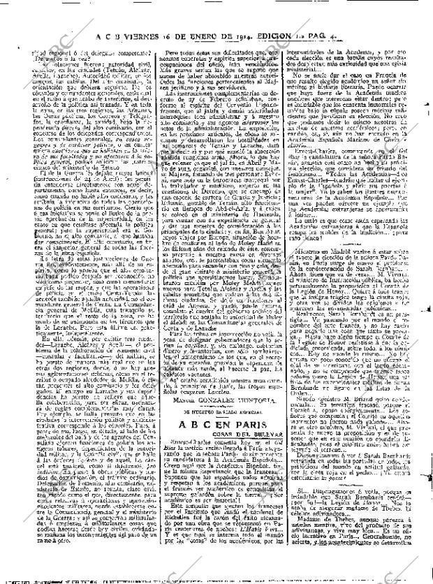 ABC MADRID 16-01-1914 página 4