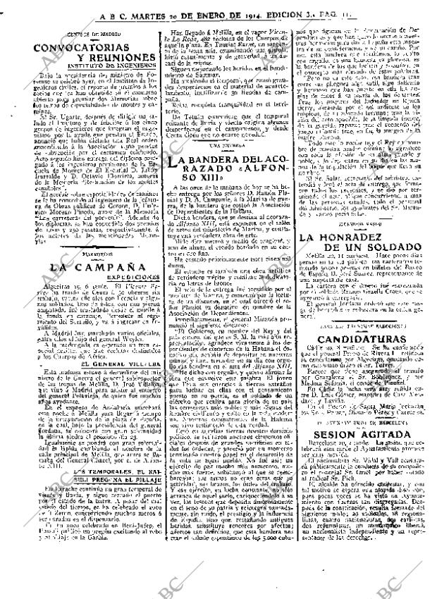 ABC MADRID 20-01-1914 página 11