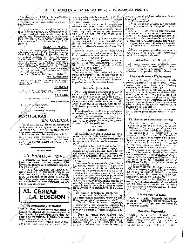 ABC MADRID 20-01-1914 página 13