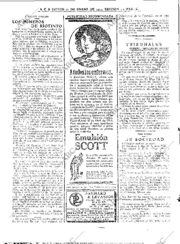 ABC MADRID 22-01-1914 página 6