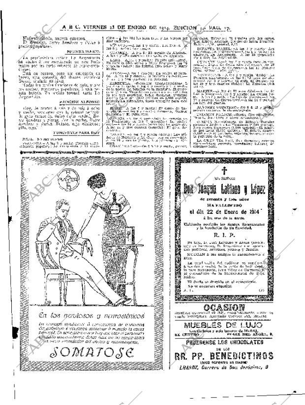 ABC MADRID 23-01-1914 página 17