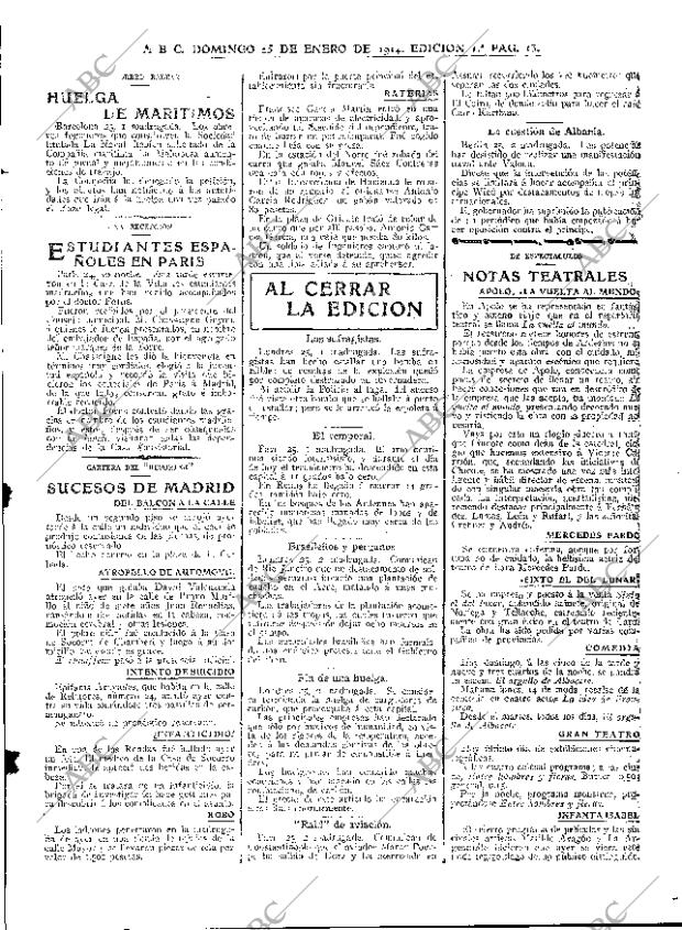 ABC MADRID 25-01-1914 página 13