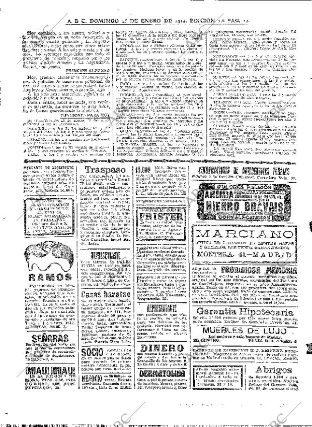 ABC MADRID 25-01-1914 página 14