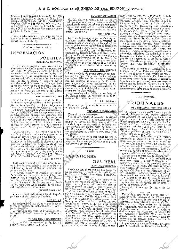 ABC MADRID 25-01-1914 página 9