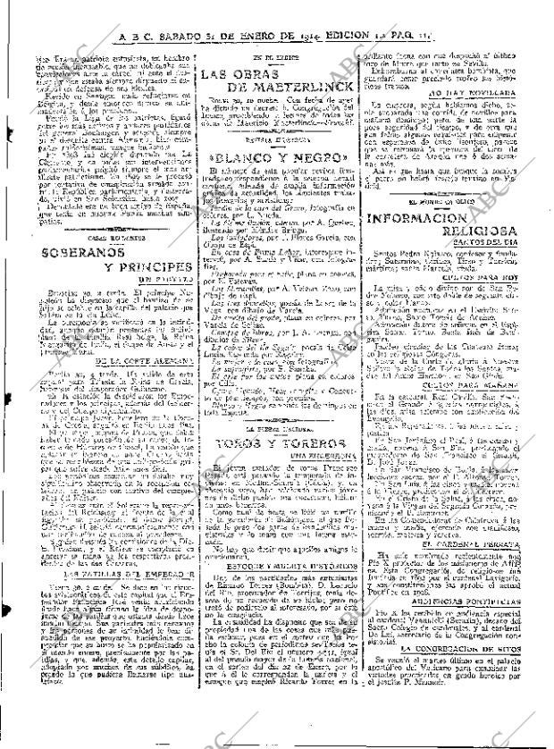 ABC MADRID 31-01-1914 página 11