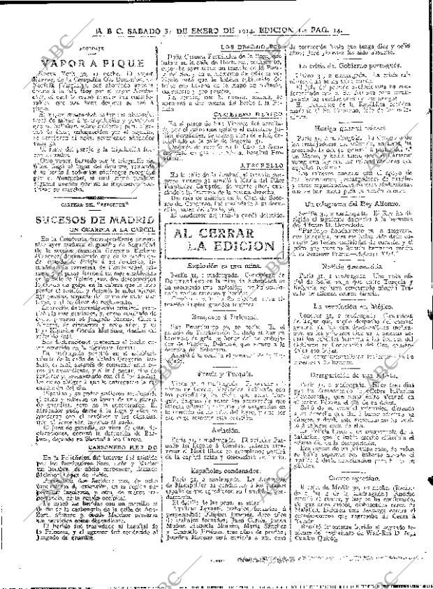 ABC MADRID 31-01-1914 página 14