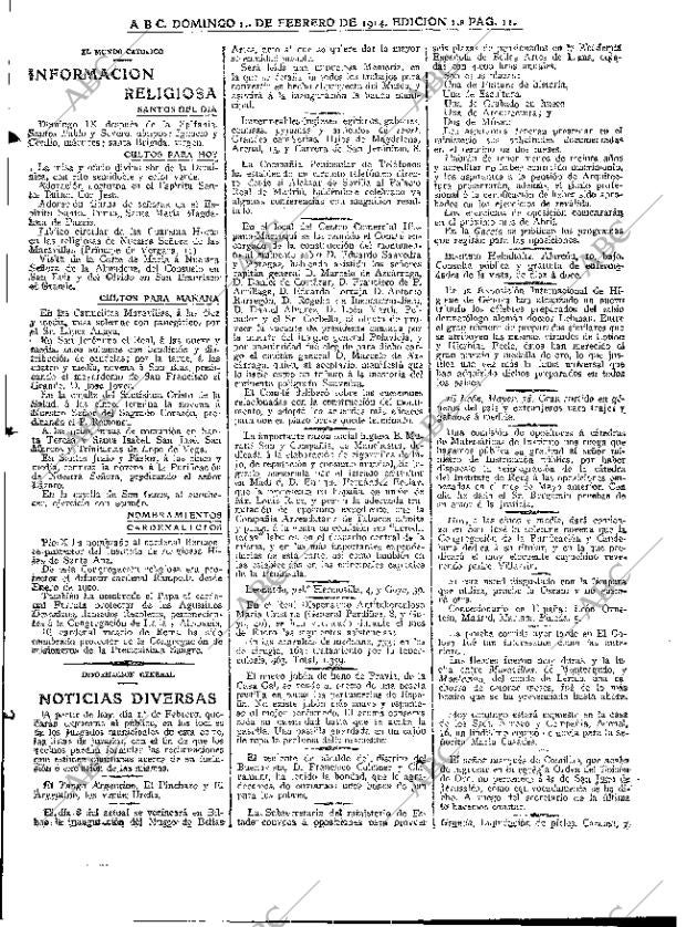 ABC MADRID 01-02-1914 página 11