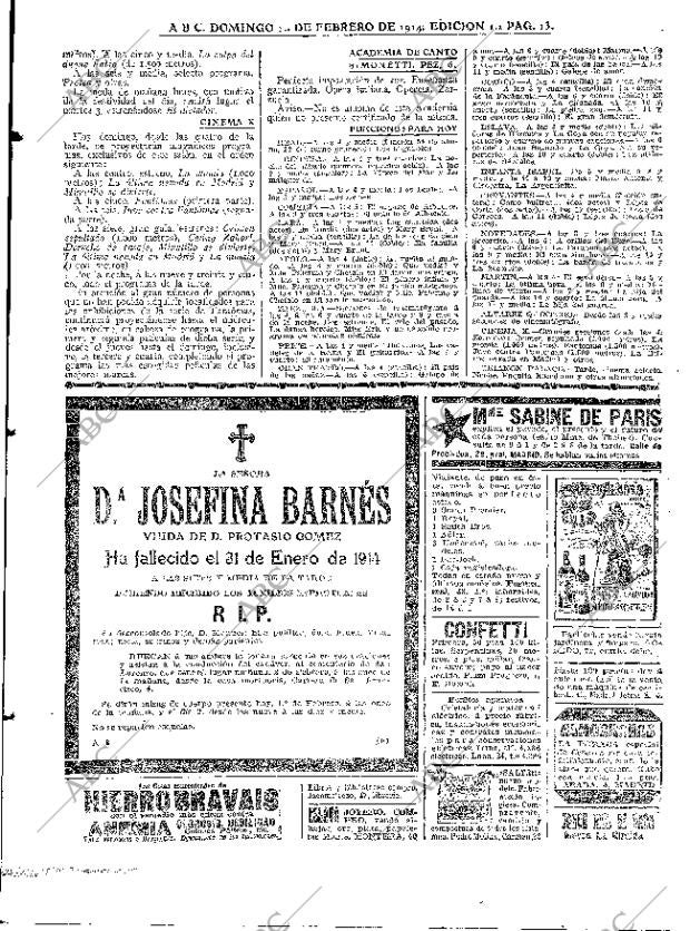 ABC MADRID 01-02-1914 página 13