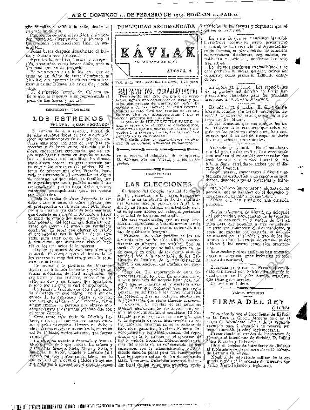 ABC MADRID 01-02-1914 página 6