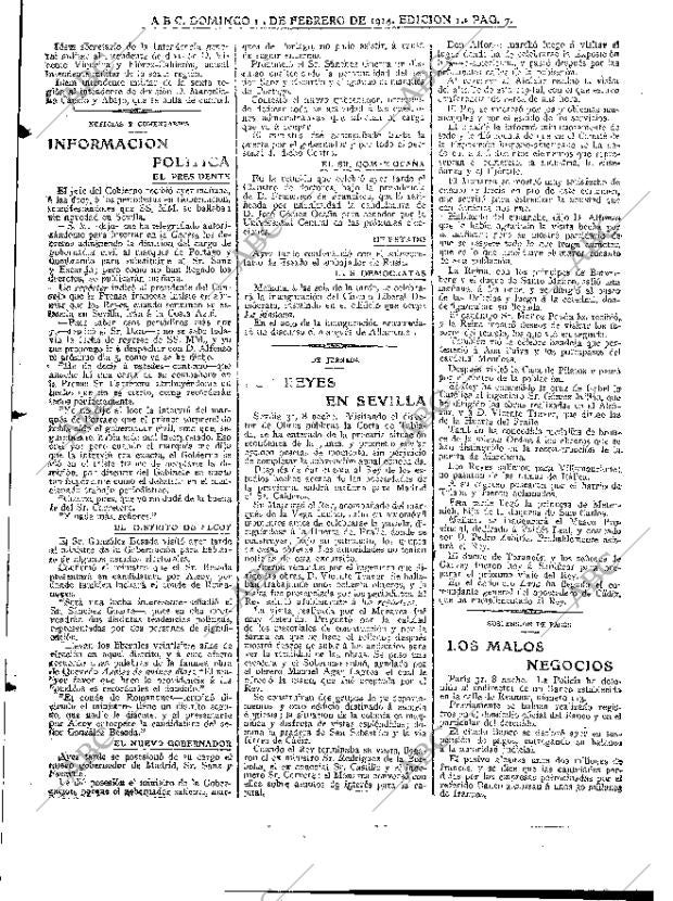 ABC MADRID 01-02-1914 página 7