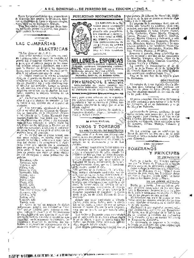 ABC MADRID 01-02-1914 página 8