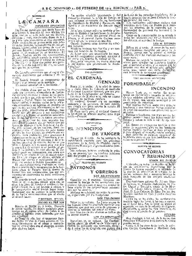 ABC MADRID 01-02-1914 página 9