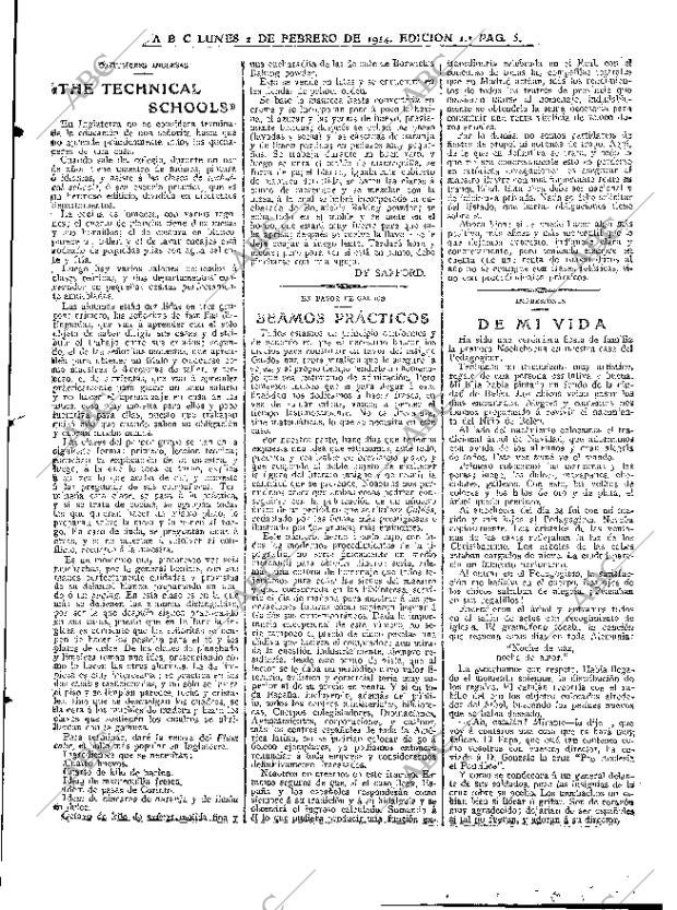 ABC MADRID 02-02-1914 página 5