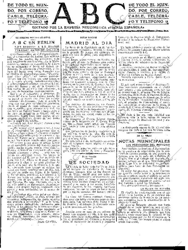 ABC MADRID 03-02-1914 página 5