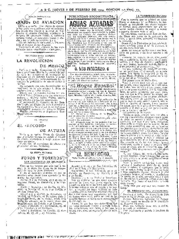 ABC MADRID 05-02-1914 página 12