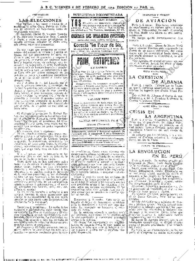 ABC MADRID 06-02-1914 página 10