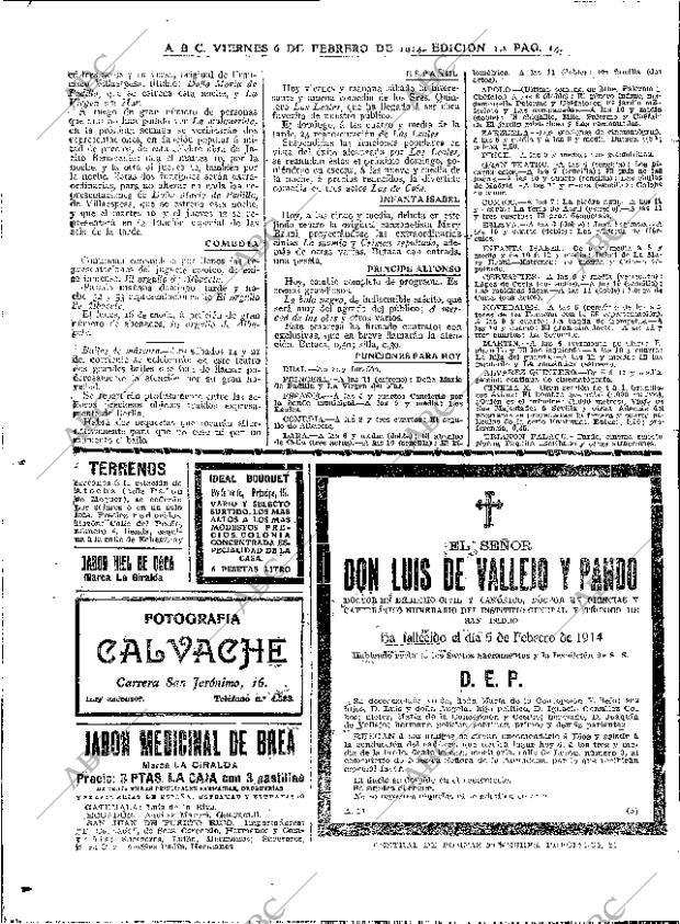 ABC MADRID 06-02-1914 página 14