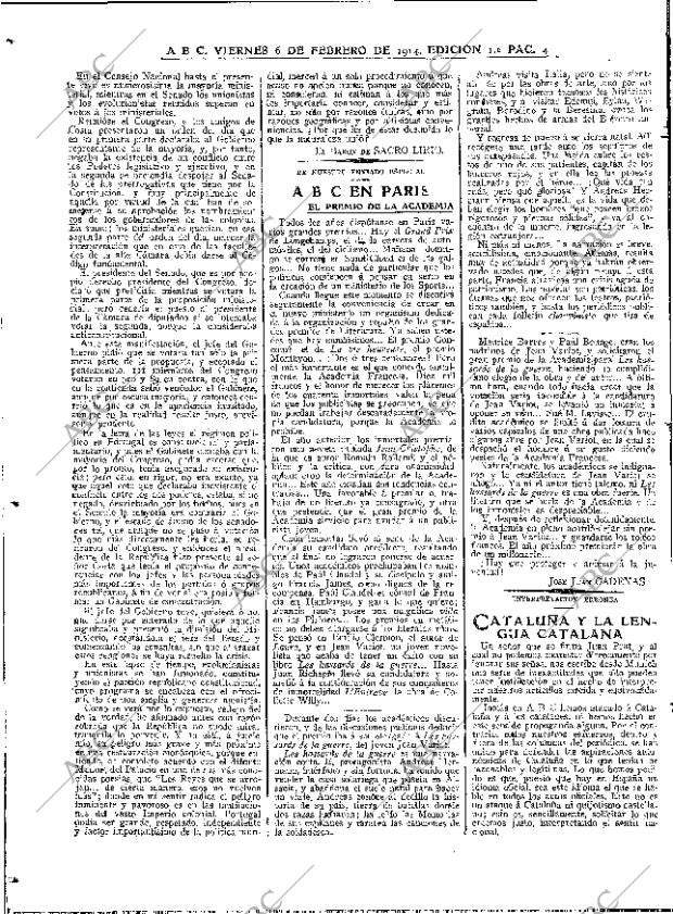 ABC MADRID 06-02-1914 página 4