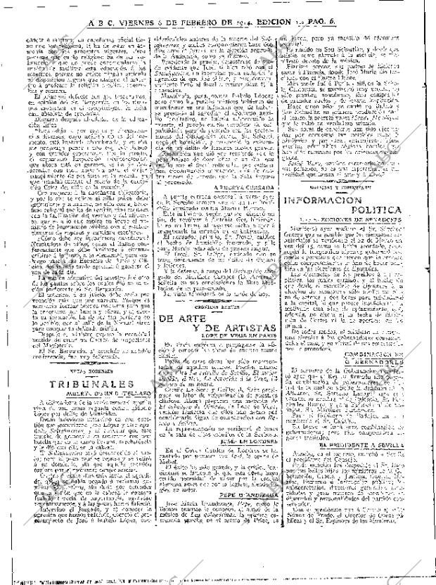 ABC MADRID 06-02-1914 página 6