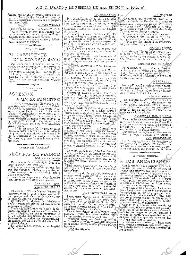 ABC MADRID 07-02-1914 página 15