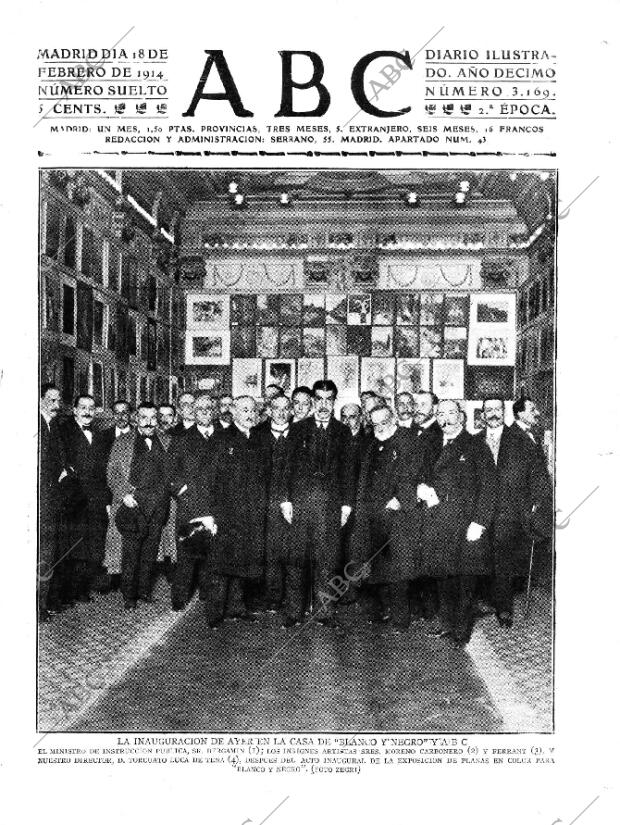 ABC MADRID 18-02-1914 página 1