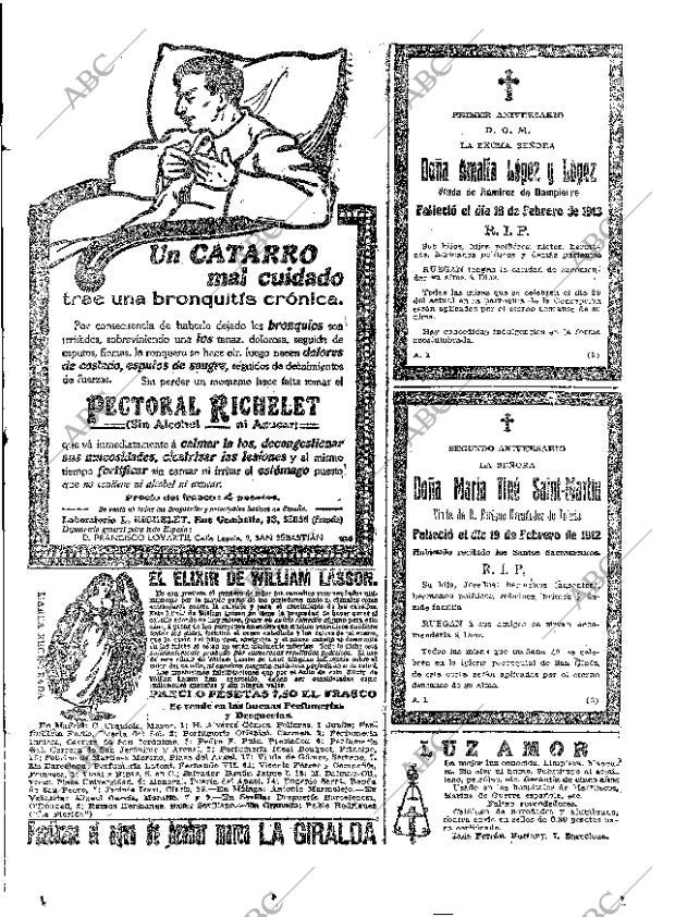 ABC MADRID 18-02-1914 página 15