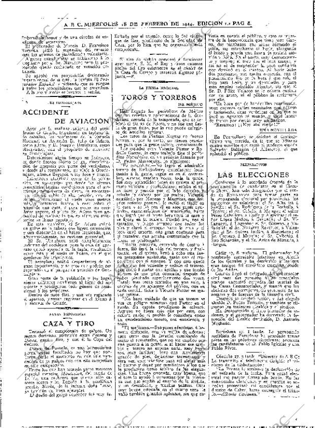 ABC MADRID 18-02-1914 página 8