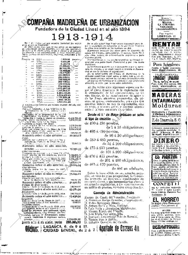 ABC MADRID 19-02-1914 página 6