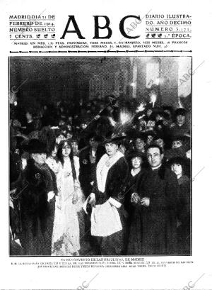 ABC MADRID 21-02-1914 página 1