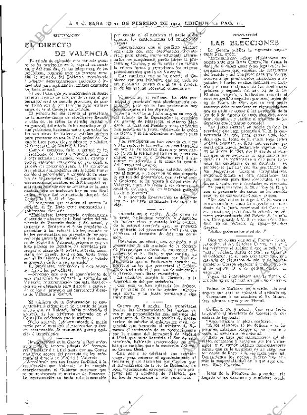 ABC MADRID 21-02-1914 página 11
