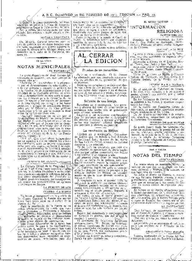 ABC MADRID 22-02-1914 página 12