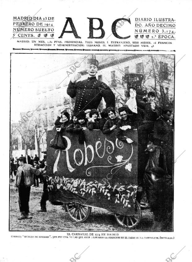 ABC MADRID 23-02-1914 página 1