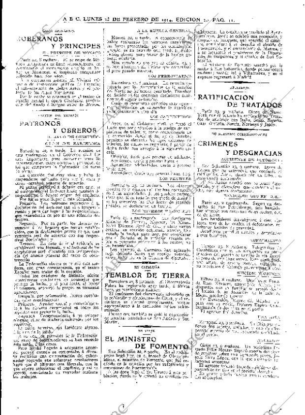 ABC MADRID 23-02-1914 página 11