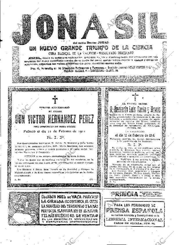 ABC MADRID 23-02-1914 página 13