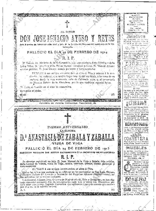 ABC MADRID 23-02-1914 página 14