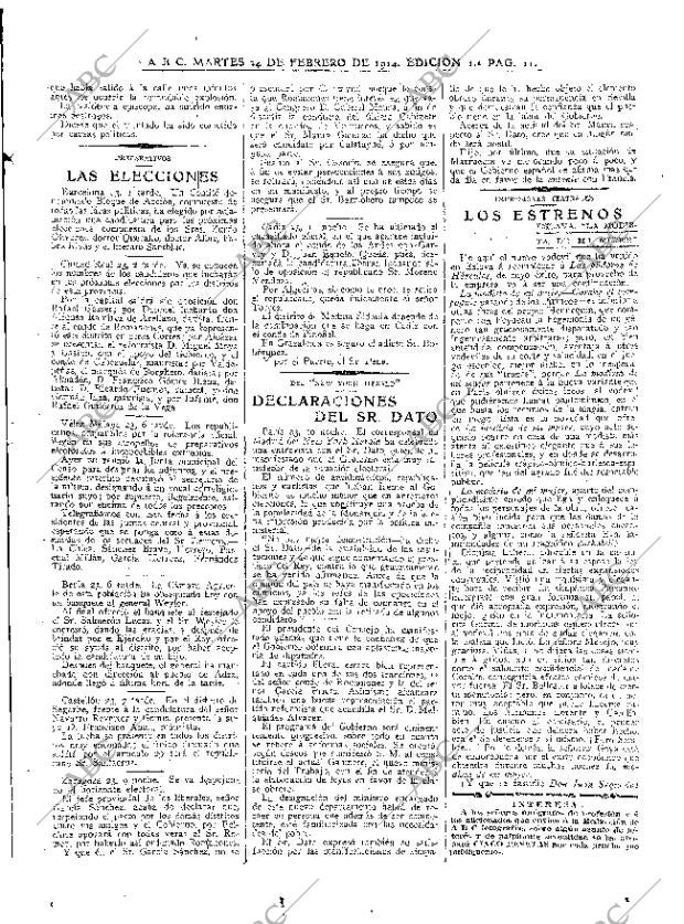 ABC MADRID 24-02-1914 página 11