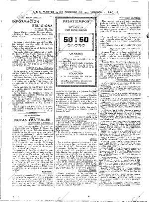 ABC MADRID 24-02-1914 página 16