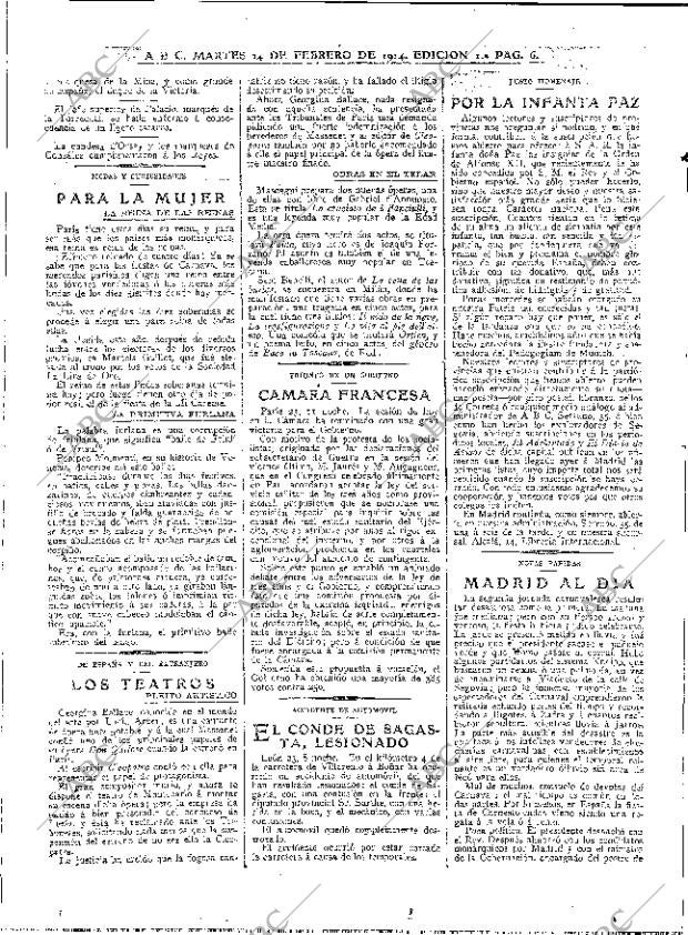ABC MADRID 24-02-1914 página 6