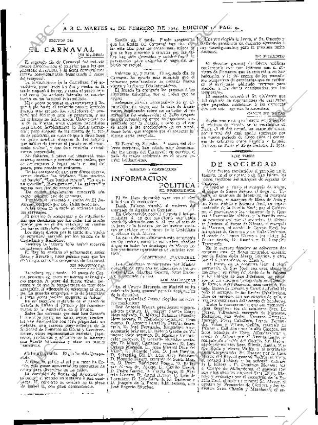 ABC MADRID 24-02-1914 página 9