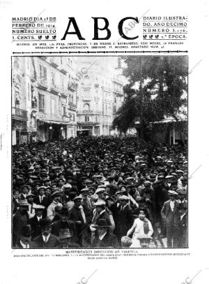 ABC MADRID 25-02-1914 página 1