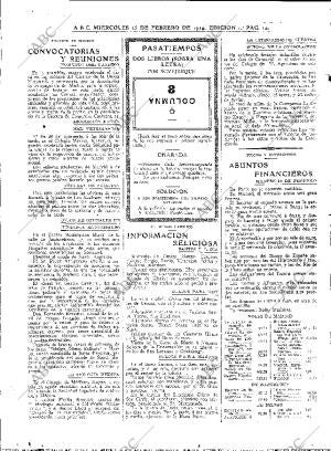 ABC MADRID 25-02-1914 página 14