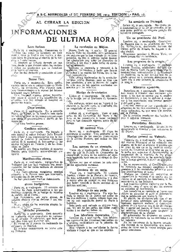ABC MADRID 25-02-1914 página 15