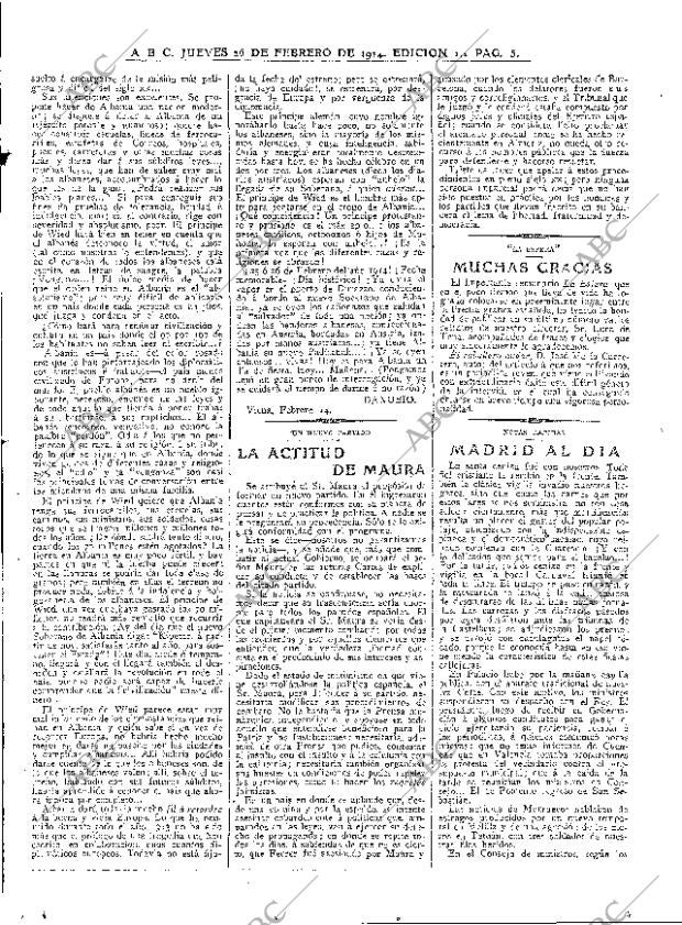 ABC MADRID 26-02-1914 página 5