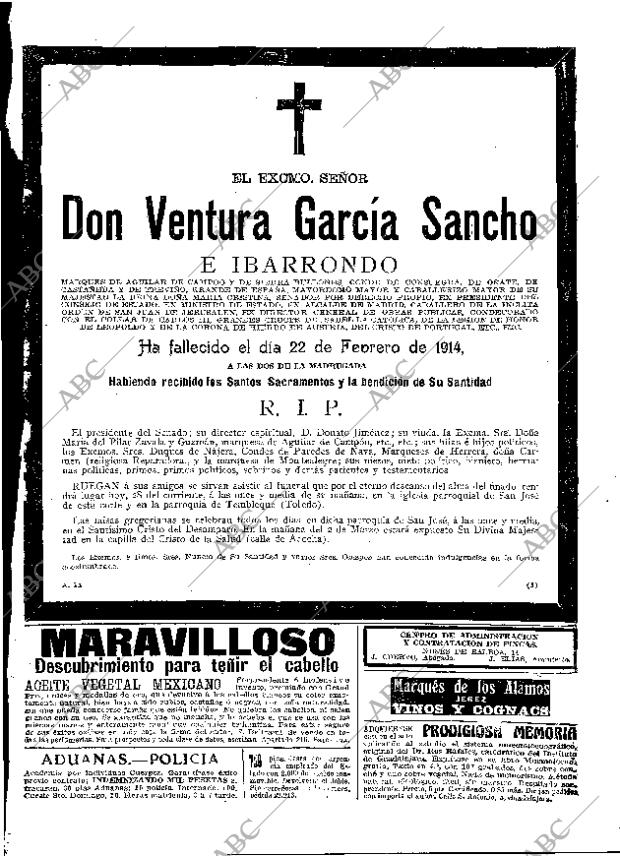 ABC MADRID 28-02-1914 página 23