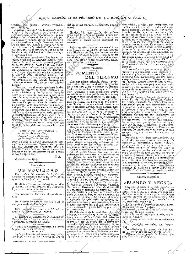 ABC MADRID 28-02-1914 página 5