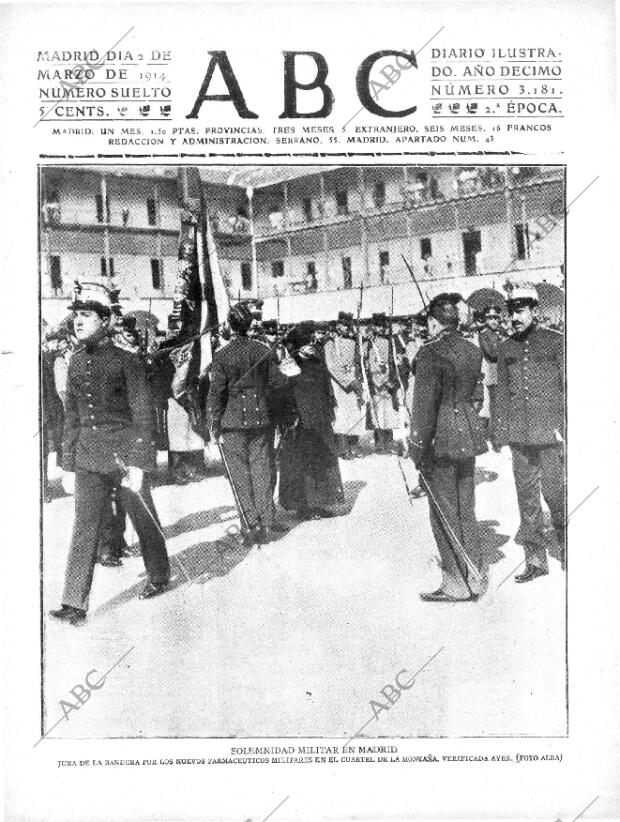 ABC MADRID 02-03-1914 página 1