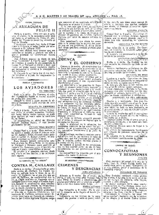ABC MADRID 03-03-1914 página 13