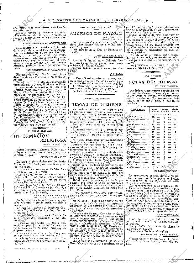 ABC MADRID 03-03-1914 página 14